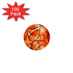 Orange 1  Mini Buttons (100 Pack) 