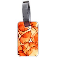 Orange Luggage Tag (two Sides) by nate14shop