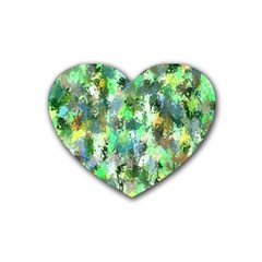 Painting Rubber Heart Coaster (4 Pack)