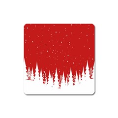 Merry Cristmas,royalty Square Magnet by nate14shop