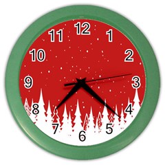 Merry Cristmas,royalty Color Wall Clock by nate14shop