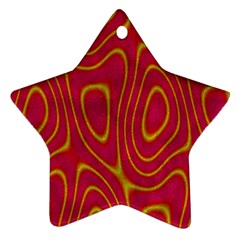 Pattern Pink Ornament (star) by nate14shop