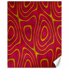Pattern Pink Canvas 11  X 14  by nate14shop