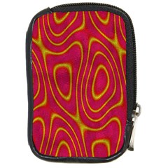 Pattern Pink Compact Camera Leather Case by nate14shop