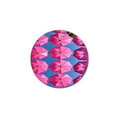 Pink Umbrella Golf Ball Marker (4 Pack)