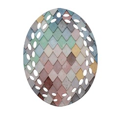 Tiles-shapes Oval Filigree Ornament (two Sides)