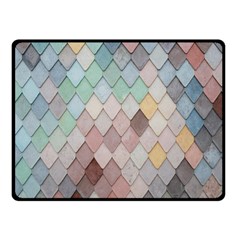 Tiles-shapes Double Sided Fleece Blanket (small)  by nate14shop