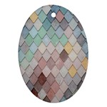 Tiles-shapes Oval Ornament (Two Sides) Front