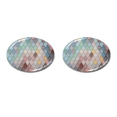 Tiles-shapes Cufflinks (oval)