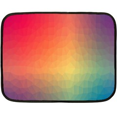 Colorful Rainbow Fleece Blanket (mini) by artworkshop