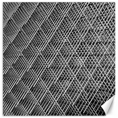 Grid Wire Mesh Stainless Rods Metal Canvas 20  X 20  by artworkshop