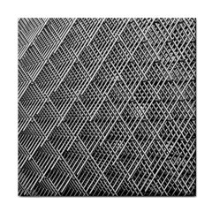 Grid Wire Mesh Stainless Rods Metal Face Towel by artworkshop