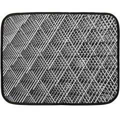Grid Wire Mesh Stainless Rods Metal Double Sided Fleece Blanket (mini)  by artworkshop