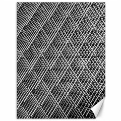 Grid Wire Mesh Stainless Rods Metal Canvas 36  X 48  by artworkshop