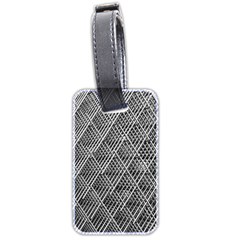 Grid Wire Mesh Stainless Rods Metal Luggage Tag (two Sides) by artworkshop
