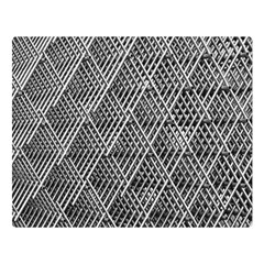 Grid Wire Mesh Stainless Rods Metal Double Sided Flano Blanket (large)  by artworkshop