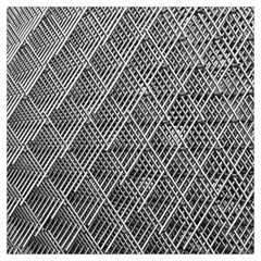 Grid Wire Mesh Stainless Rods Metal Lightweight Scarf  by artworkshop