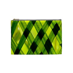 Leaves Grass Woven Cosmetic Bag (medium) by artworkshop