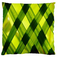 Leaves Grass Woven Large Cushion Case (one Side) by artworkshop