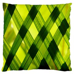 Leaves Grass Woven Standard Flano Cushion Case (one Side) by artworkshop