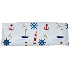 Lighthouse Sail Boat Seagull Body Pillow Case Dakimakura (two Sides) by artworkshop