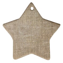 Textile Jute Brown Star Ornament (two Sides) by artworkshop