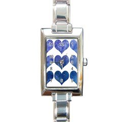 Valentin Heart  Love Rectangle Italian Charm Watch by artworkshop
