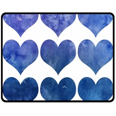 Valentin Heart  Love Double Sided Fleece Blanket (medium)  by artworkshop