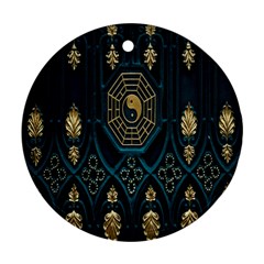 Abstract 001 Round Ornament (two Sides) by nate14shop