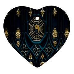 Abstract 001 Heart Ornament (two Sides) by nate14shop