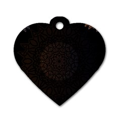 Abstract 002 Dog Tag Heart (one Side) by nate14shop