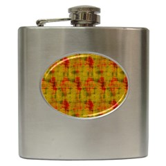 Abstract 005 Hip Flask (6 Oz) by nate14shop