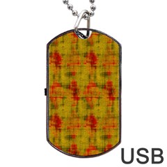 Abstract 005 Dog Tag Usb Flash (one Side) by nate14shop