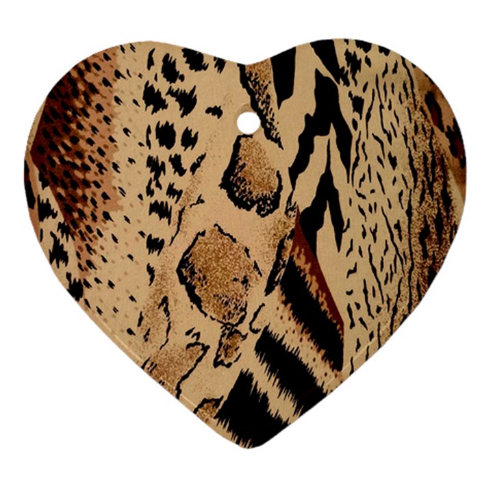 Animal-pattern-design-print-texture Ornament (Heart)