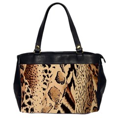 Animal-pattern-design-print-texture Oversize Office Handbag (2 Sides)