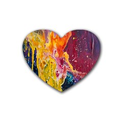 Art-color Rubber Heart Coaster (4 Pack)