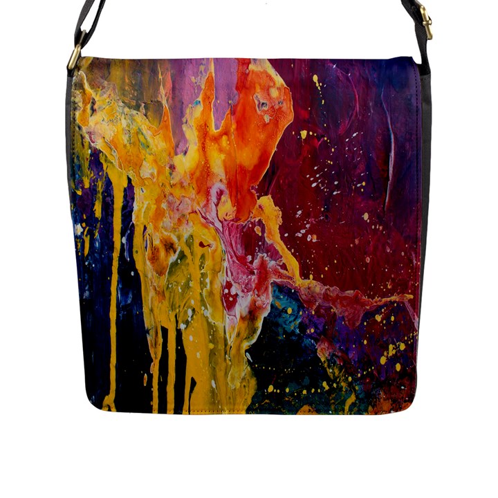 Art-color Flap Closure Messenger Bag (L)