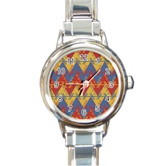 Aztec Round Italian Charm Watch by nate14shop