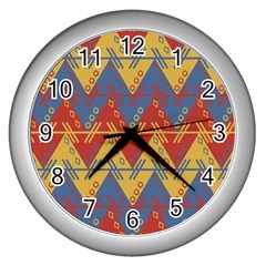 Aztec Wall Clock (Silver)