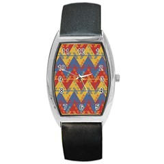 Aztec Barrel Style Metal Watch