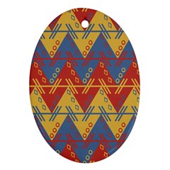 Aztec Ornament (oval) by nate14shop