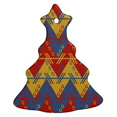 Aztec Christmas Tree Ornament (Two Sides)