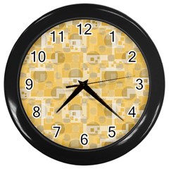 Background Abstract Wall Clock (black)
