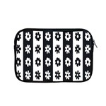 Black-and-white-flower-pattern-by-zebra-stripes-seamless-floral-for-printing-wall-textile-free-vecto Apple MacBook Pro 15  Zipper Case Front