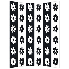 Black-and-white-flower-pattern-by-zebra-stripes-seamless-floral-for-printing-wall-textile-free-vecto Back Support Cushion by nate14shop