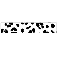 Blak-white-tiger-polkadot Large Flano Scarf 