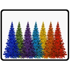 Christmas-002 Double Sided Fleece Blanket (large)  by nate14shop