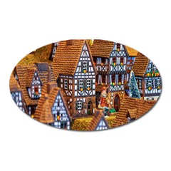 Christmas-motif Oval Magnet by nate14shop