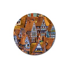 Christmas-motif Magnet 3  (round) by nate14shop