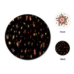 Fireworks- Playing Cards Single Design (round)